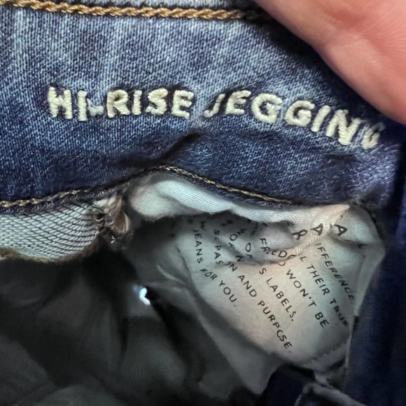 American Eagle Outfitters Distressed High Rise Jegging Denim Jeans Stretch 00 - Picture 4 of 11